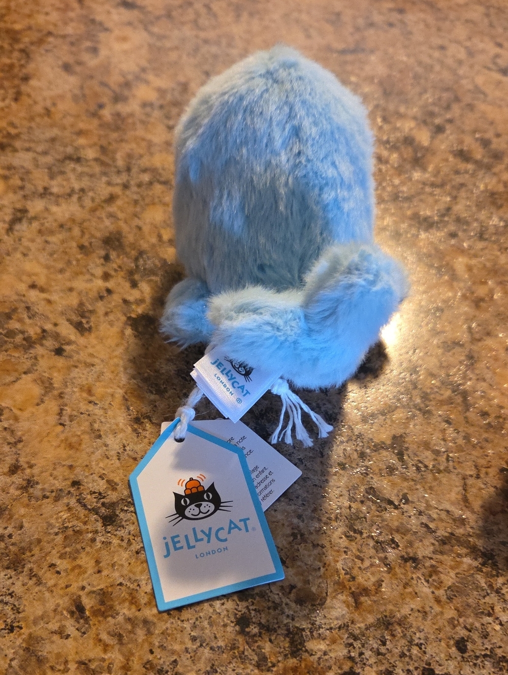 Jellycat Light Blue Fluffy Whale